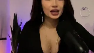 Cute curly brunette solo webcam masturbation