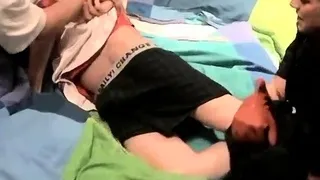 Boy spanking teen gay Kelly Beats The Down Hard