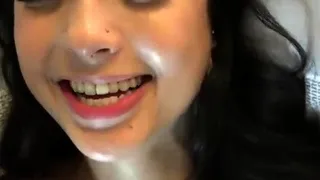 Pov homemade amateur facial cumshot and blowjob