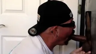 Gloryhole BJ DILF fucked in butthole