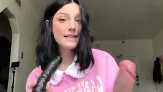 Sexy teen ebony solo toy masturbation