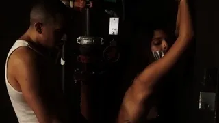 Russian extreme gangbang and two slaves fuck xxx Petite, tat