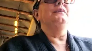 Fat blonde mature masturbates pink pussy