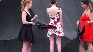 Slave double flogged in public outdoors