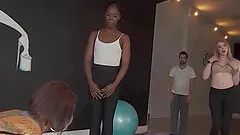 Hot 1 On 1 Yoga Session With Horny Skinny Slut