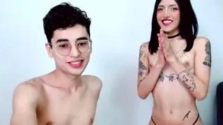 SMALL TIT BRUNETTE TATTOOED TEEN GIRLFRIEND CAUGHT IN SHOWER