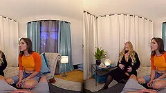 VR homemade porn video with naughty girls Abella Danger and Brett Rossi