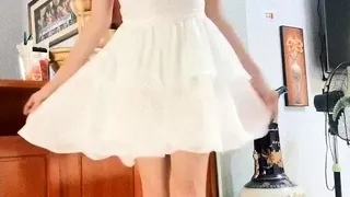 Amateur striptease and Solo masturbation