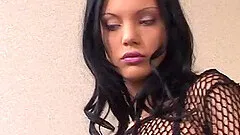 Fit professional escort Cindy Lords gets fucked hard by two clients