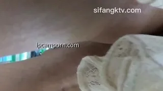 Amateur Jasmin stripping panties and masturbating