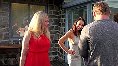 Hardcore group sex party with naughty babes Lily Luby and Petra