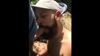Fat Bear's Outdoor Blowjob Adventure