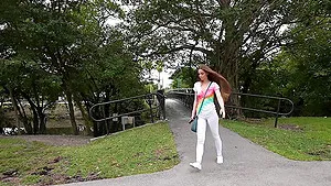 Hardcore interracial sex in the car with horny stranger Renee Rose