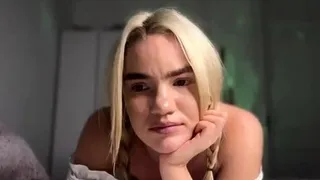 Blonde tight pussy babe solo toy fun in glamour masturbation