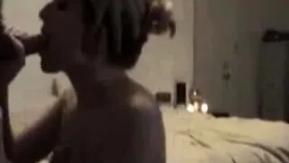 Hot pregnant chick deepthroats, gags and gets a facial