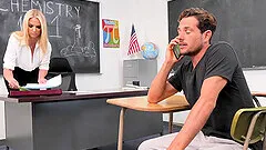 Fucking on the table ends with a creampie for sexy Rachael Cavalli