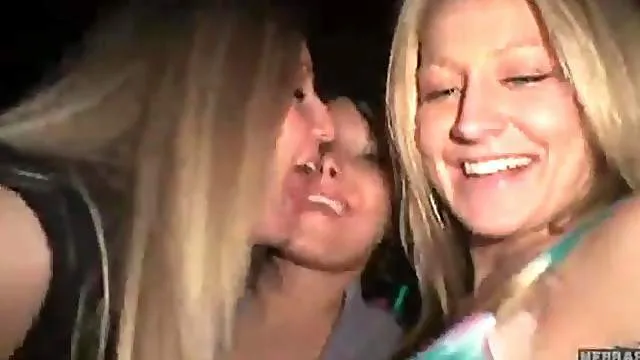 Girls enter the club and do their sexy dancing