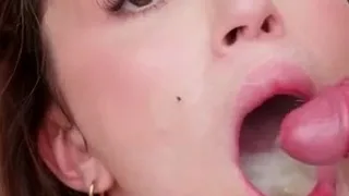 Pov homemade amateur facial cumshot and blowjob