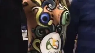 Busty Czech amateur fucks outdoor in public