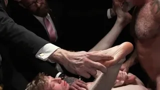 Subject fucked by DILF in voyeur anal