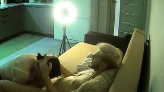 Hot brunette teen changing on hidden cam