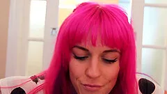 Homemade video of tattooed Bianka Swool giving a sloppy blowjob