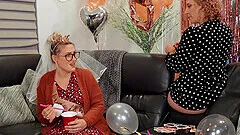 Interracial FFM threesome with matures Sara Jay and Sally D'angelo