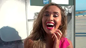 Incredible outdoors POV video with big butt Briana Banderas. HD