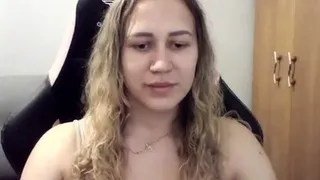 Blonde Teen Solo Masturbating On Webcam