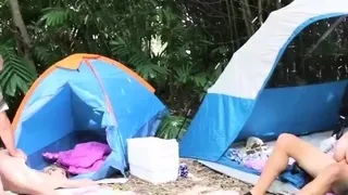 Petite teen babe threesome and girl solo Backwoods Bartering