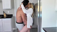 Cum in mouth ending after passionate fucking with MILF Brandi Love