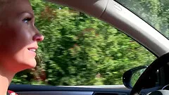 Lesbian sex in the car between Keira and Michelle Louie. HD video