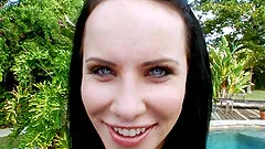 Interracial fucking with adorable brunette star Katie St. Ives