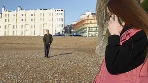 Small tits Amber Coen sucks a dick and gets fucked in doggystyle