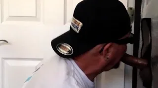 Gloryhole DILF fucked after giving head