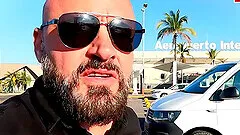 Airport Pickup from german agent with skinny teen