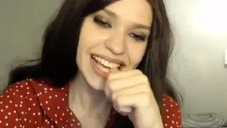 Small titted babe toys her pussy on webcam