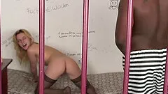 Interracial fucking in the prison with small boobs amateur Roxy A.