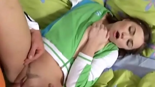 Sporty teen brunette hardcore sex scene