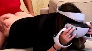 Tricky stepson fucks his naive stepmom while she is in