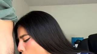 Amateur slut blowjob cumshot