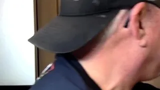 Retro gloryhole perv fucks BBC