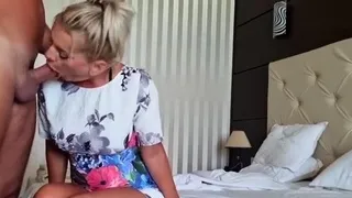 Public coffe with Stepmom and after Stepson share a bed