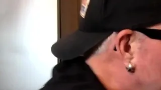 Real gloryhole amateur DILF sucks cock