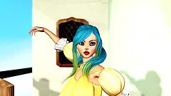 Beautiful female elf gets fucked by the big ogre in the dungeon