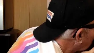 Real gloryhole DILF gets hungry for cock