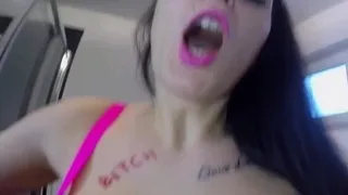 POV sex and piss games in the bathroom with camgirl