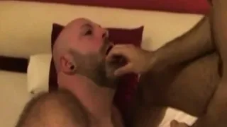 Fat German rimmed DILF sucks stud cock