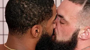 Interracial gay sex with two handsome dudes who love riding