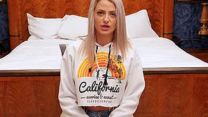 Gorgeous blonde Harmony loves sucking a dick more than anything